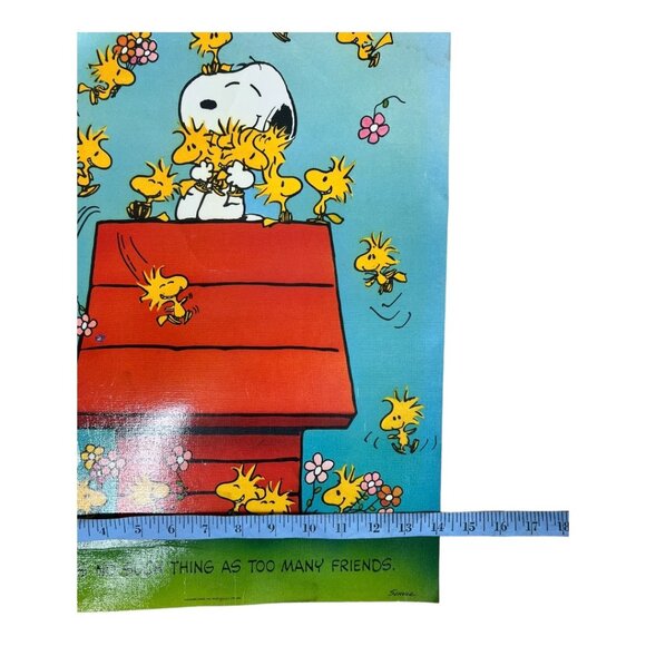 Vintage Snoopy‎ & Woodstock Poster - Picture 2 of 4